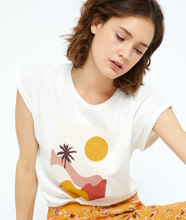 T-shirt z bawełny z nadrukiem T-shirt z bawełny z nadrukiem