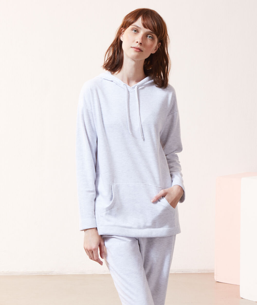 Bluza z kapturem szary.