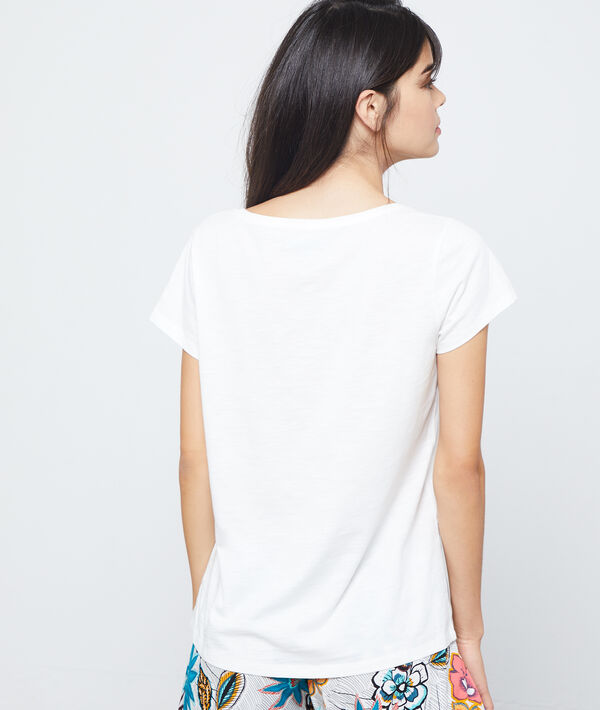 T-shirt z bawełny z nadrukiem żyrafy T-shirt z bawełny z nadrukiem żyrafy