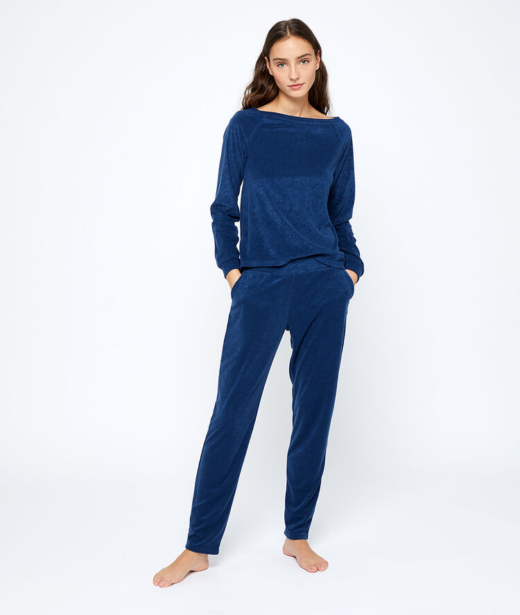 Spodnie loungewear indigo.