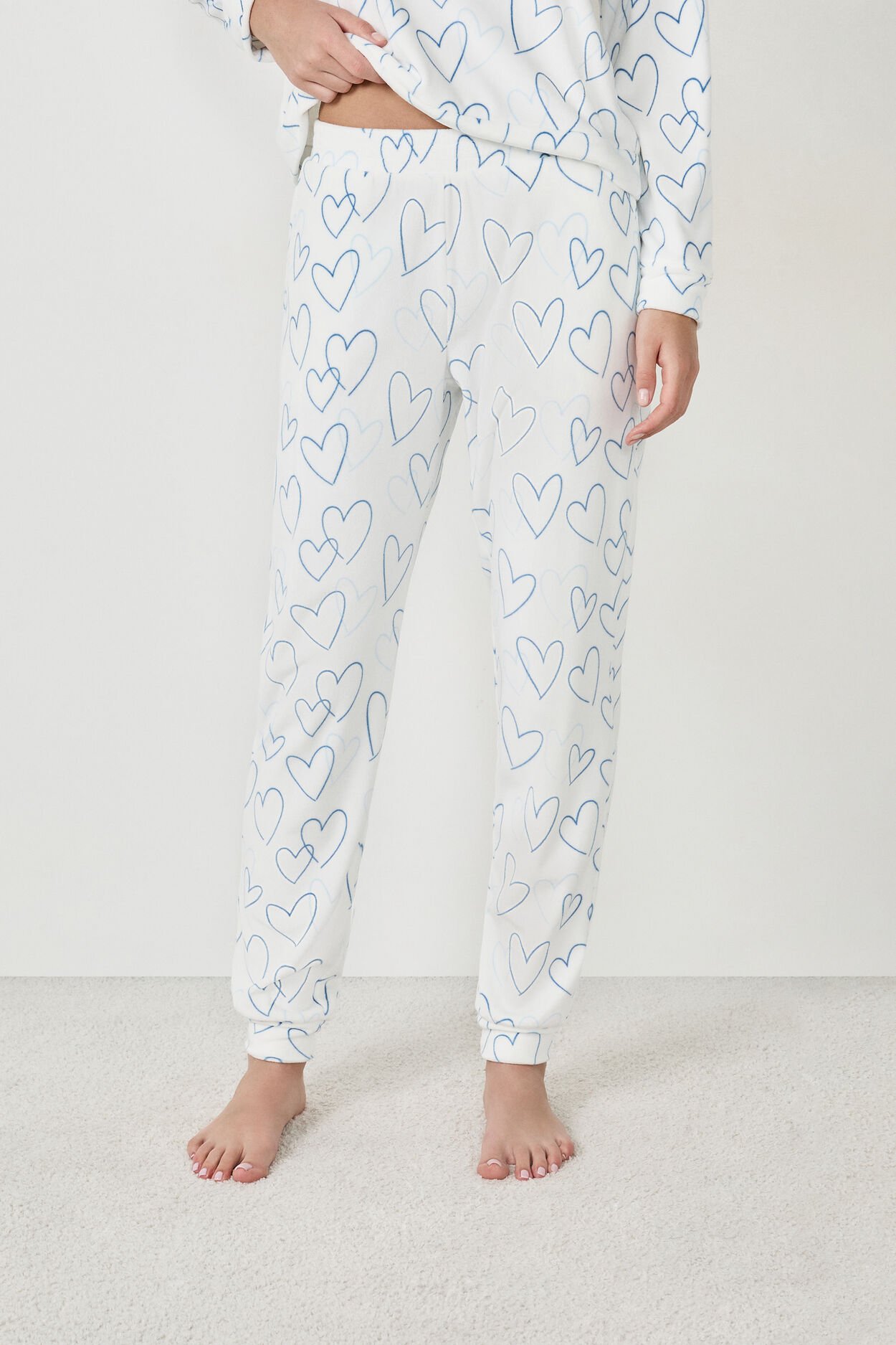 Pantalon de pyjama avec des cœurs